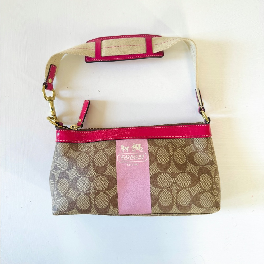 Y2K Pink Coach Baguette Mini Purse